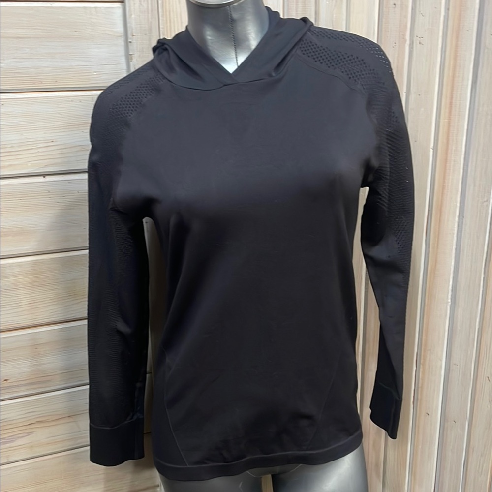 ZYIA Black Relaxed Long Sleeve Hoodie - Picture 1 of 4